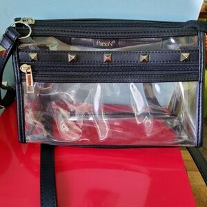 Clear, see thru crossbody/Wristlet Bag